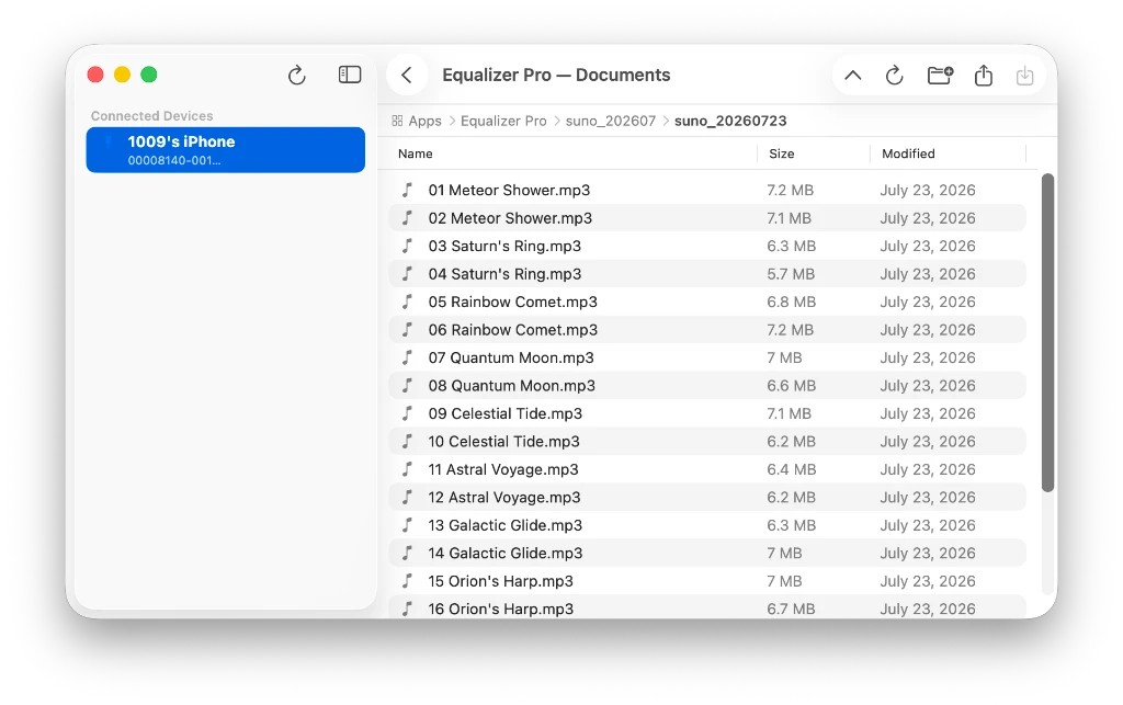 DeepShare App Interface Screenshot